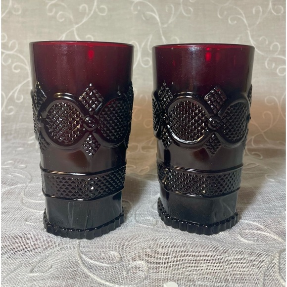 Avon | Dining | New Vintage Avon 876 Cape Cod Glass Ruby Red Flat Glass ...